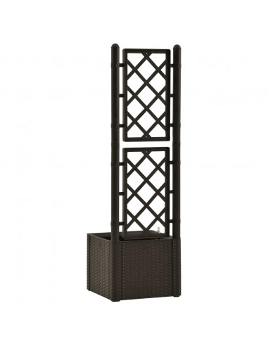 Letto Rialzato da Giardino con Graticcio e Irrigazione Moca