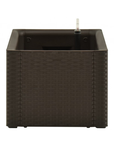 Letto Rialzato da Giardino con Irrigazione Moca 100x43x33 cm