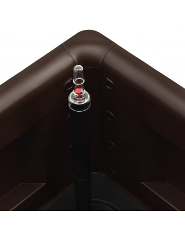 Letto Rialzato da Giardino con Irrigazione Moca 100x43x33 cm