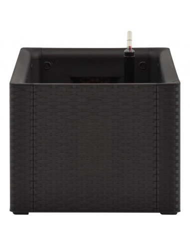 Letto Rialzato Giardino con Irrigazione Antracite 100x43x33 cm