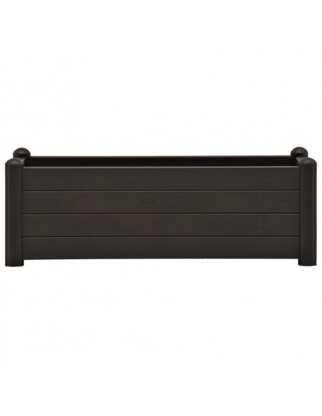 Letto Rialzato da Giardino in PP Antracite 100x43x35 cm