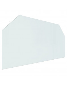 Lastra in Vetro per Caminetto Esagonale 120x60 cm 2