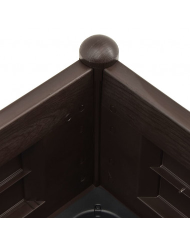 Letto Rialzato da Giardino in PP Moca 100x43x35 cm