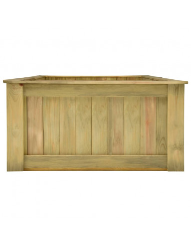Fioriera Rialzata 196x100x50 cm in Legno di Pino Impregnato