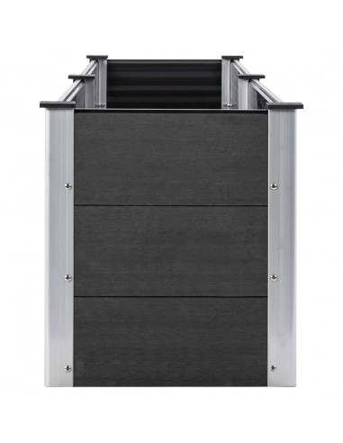 Letto Rialzato da Giardino 250x50x54 cm in WPC Grigio