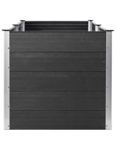 Letto Rialzato da Giardino 250x50x91 cm in WPC Grigio