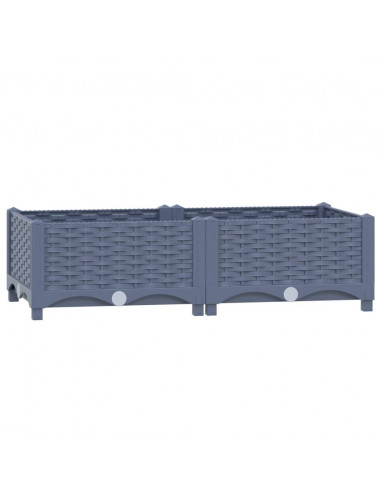 Fioriera Rialzata 80x40x23 cm in Polipropilene