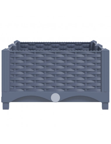 Fioriera Rialzata 80x40x23 cm in Polipropilene