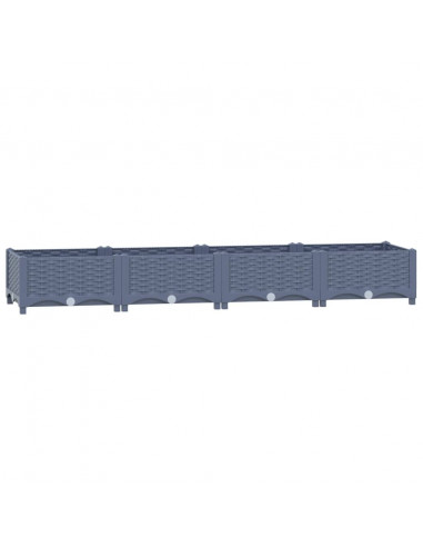 Fioriera Rialzata 160x40x23 cm in Polipropilene