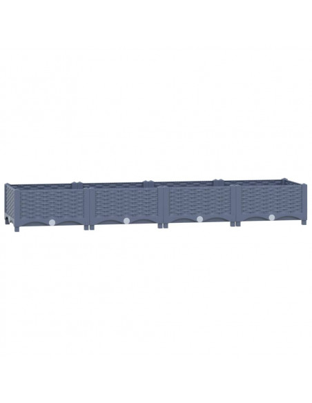 Fioriera Rialzata 160x40x23 cm in Polipropilene