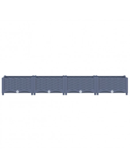 Fioriera Rialzata 160x40x23 cm in Polipropilene