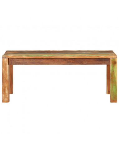 Tavolino da Salotto 100x55x40 cm in Legno Massello di Recupero