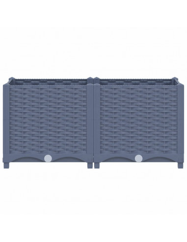 Fioriera Rialzata 80x40x38 cm in Polipropilene