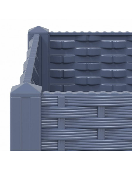 Fioriera Rialzata 80x40x38 cm in Polipropilene