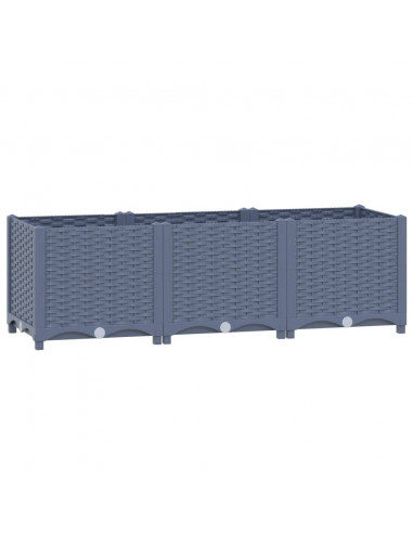 Fioriera Rialzata 120x40x38 cm in Polipropilene