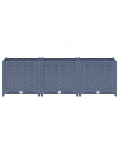 Fioriera Rialzata 120x40x38 cm in Polipropilene