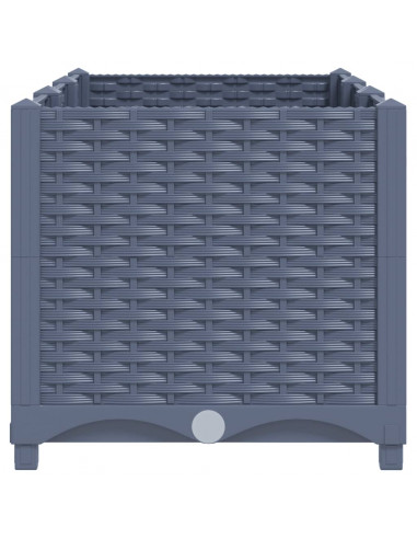 Fioriera Rialzata 120x40x38 cm in Polipropilene