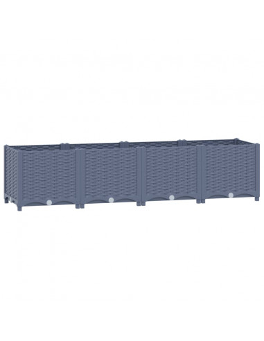 Fioriera Rialzata 160x40x38 cm in Polipropilene