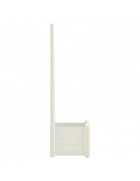Fioriera da Giardino con Graticcio 43x43x142 cm PP Bianco