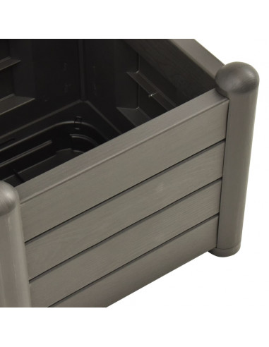 Fioriera da Giardino con Graticcio 43x43x142 cm PP Antracite