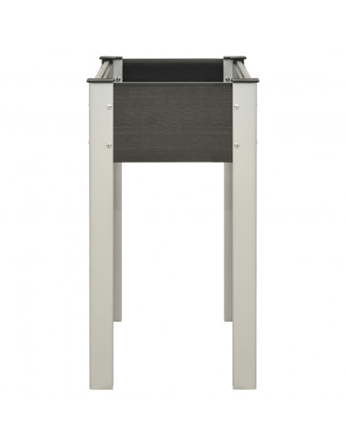 Fioriera Rialzata da Giardino 75x40x75 cm in WPC Grigio
