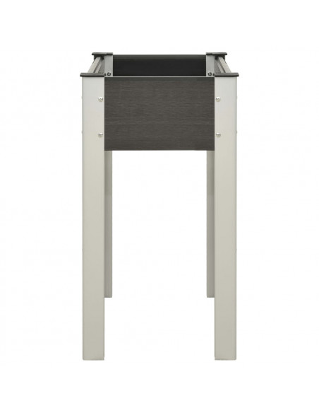 Fioriera Rialzata da Giardino 75x40x75 cm in WPC Grigio