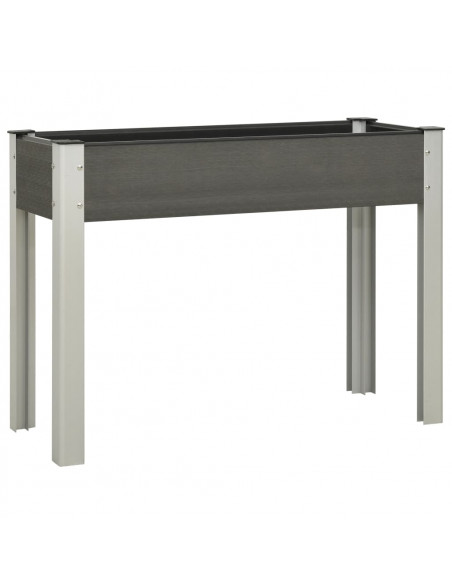 Fioriera Rialzata da Giardino 100x40x75 cm in WPC Grigio