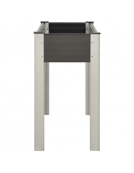 Fioriera Rialzata da Giardino 100x40x75 cm in WPC Grigio