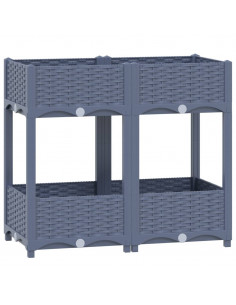 Fioriera Rialzata 80x40x71 cm in Polipropilene 2