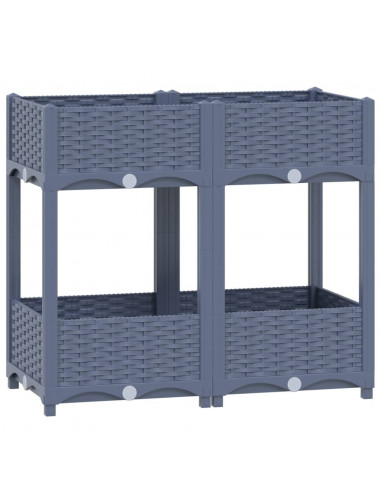 Fioriera Rialzata 80x40x71 cm in Polipropilene