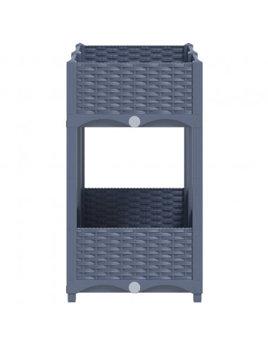 Fioriera Rialzata 80x40x71 cm in Polipropilene