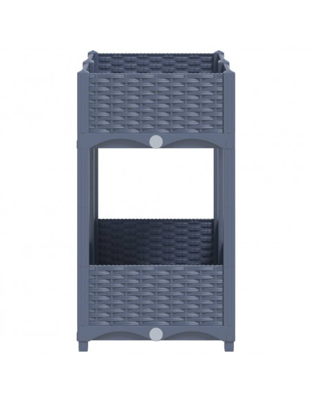 Fioriera Rialzata 80x40x71 cm in Polipropilene
