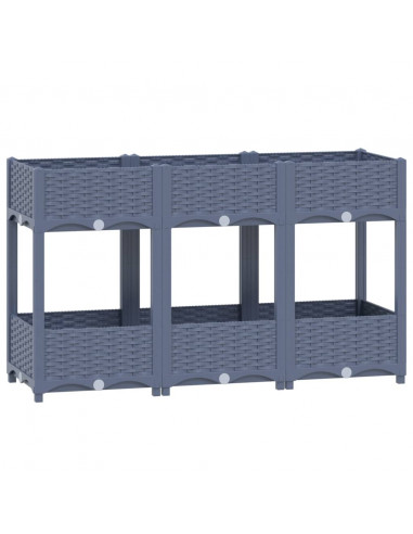 Fioriera Rialzata 120x40x71 cm in Polipropilene