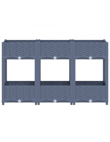 Fioriera Rialzata 120x40x71 cm in Polipropilene