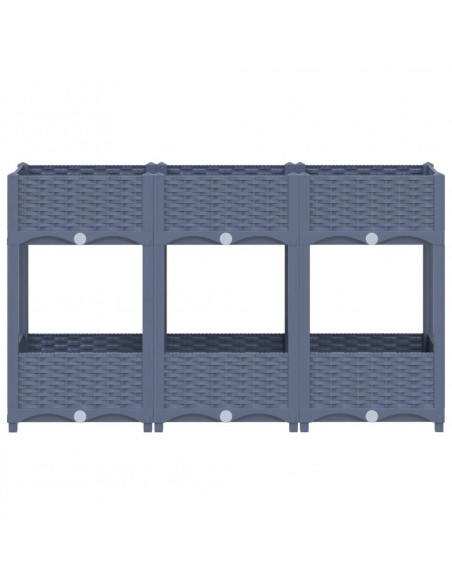 Fioriera Rialzata 120x40x71 cm in Polipropilene
