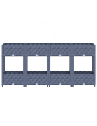 Fioriera Rialzata 160x40x71 cm in Polipropilene