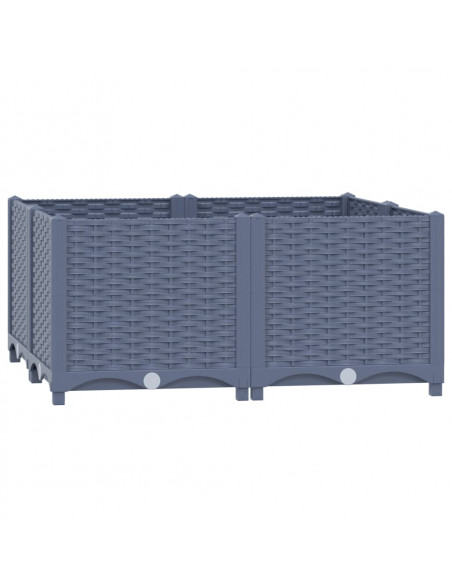 Fioriera Rialzata 80x80x38 cm in Polipropilene