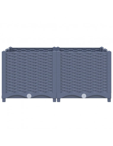 Fioriera Rialzata 80x80x38 cm in Polipropilene