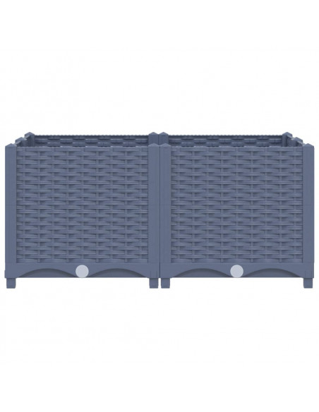 Fioriera Rialzata 80x80x38 cm in Polipropilene