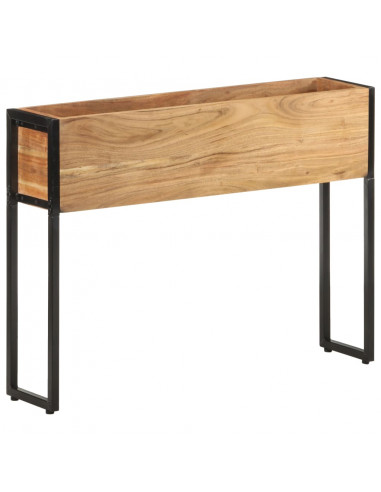 Fioriera 90x20x68 cm in Legno Massello di Acacia