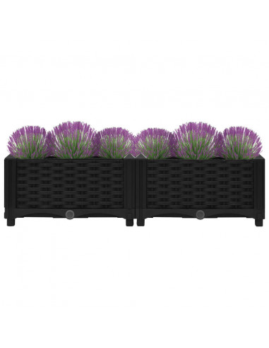 Fioriera Rialzata 80x40x23 cm in Polipropilene