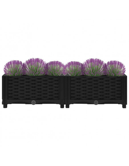 Fioriera Rialzata 80x40x23 cm in Polipropilene