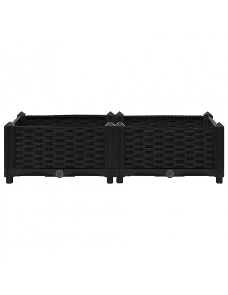 Fioriera Rialzata 80x40x23 cm in Polipropilene