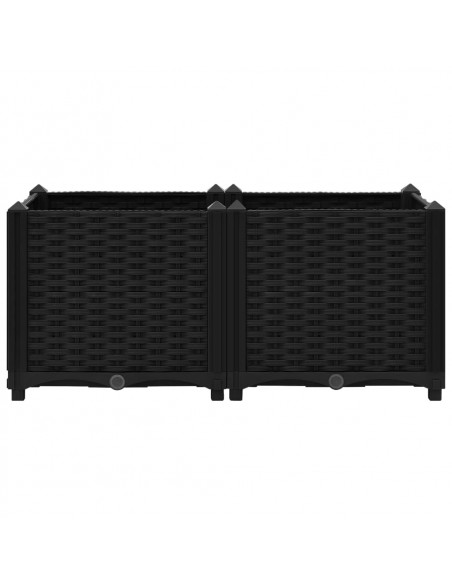 Fioriera Rialzata 80x40x38 cm in Polipropilene