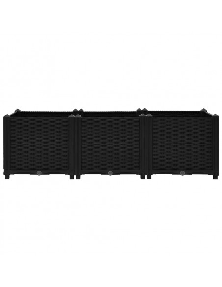 Fioriera Rialzata 120x40x38 cm in Polipropilene