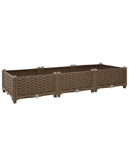Fioriera Rialzata 120x40x23 cm in Polipropilene