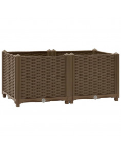 Fioriera Rialzata 80x40x38 cm in Polipropilene 2