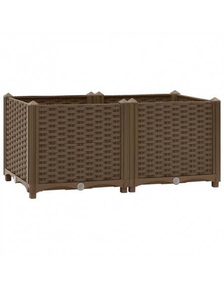 Fioriera Rialzata 80x40x38 cm in Polipropilene
