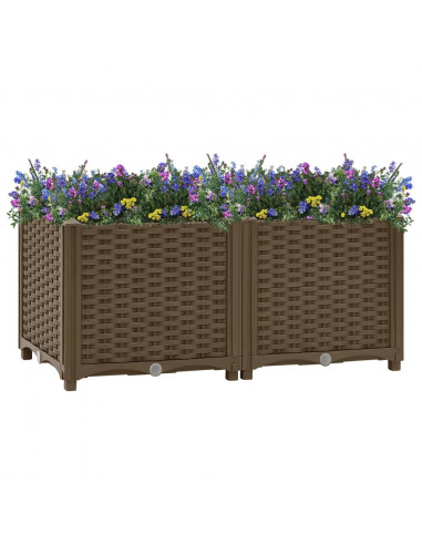 Fioriera Rialzata 80x40x38 cm in Polipropilene