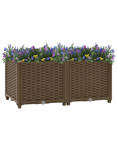 Fioriera Rialzata 80x40x38 cm in Polipropilene
